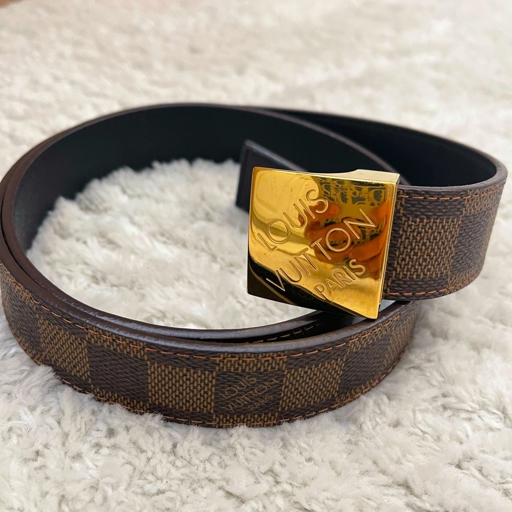 Louis Vuitton Damier Ebene Belt size 85